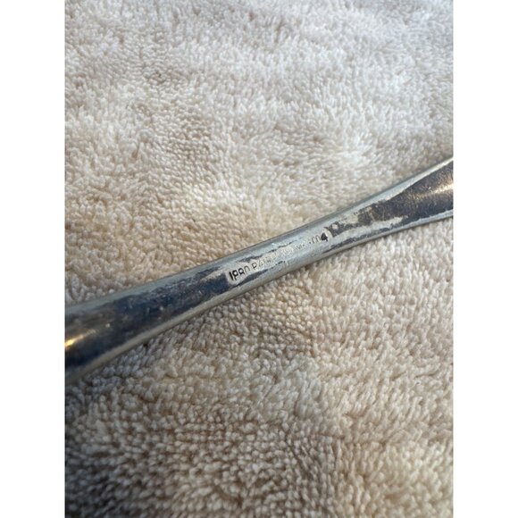 Bohemian Etched Artisan Silver Plated Serving Spoon 1880 Pairpoint Mfg Co Patina - Picture 6 of 6